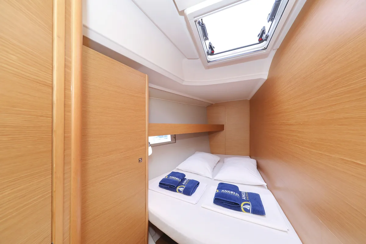 Cabin on Sylke, a Dufour 460 GL sailboat at Grad Biograd na Moru, Croatia