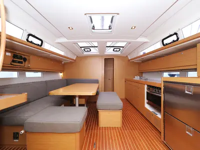 Galley of Sylke, a Dufour 460 GL sailboat at Grad Biograd na Moru, Croatia