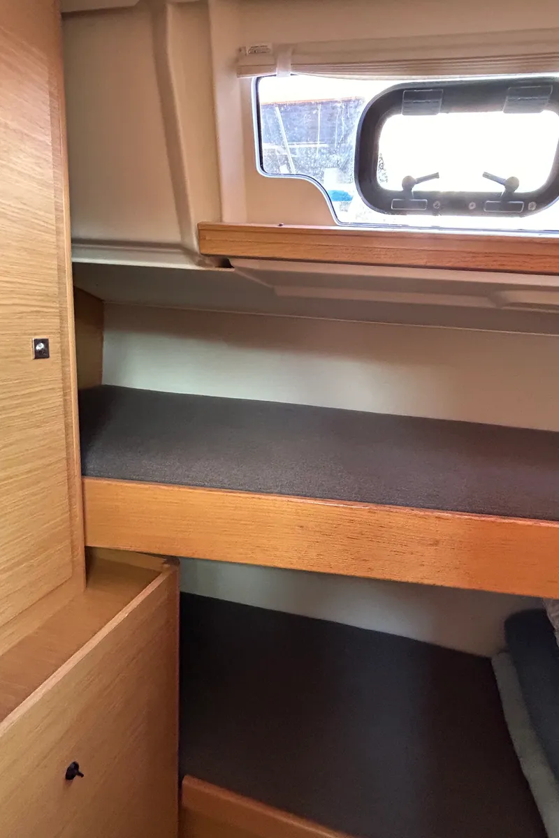 Cabin on Tango I, a Dufour 460 GL sailboat at Kontokali, Greece
