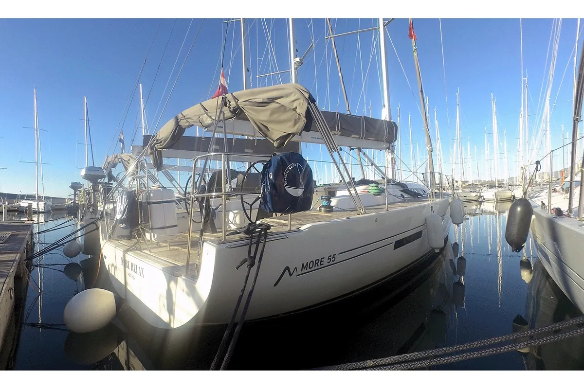 Exterior view of More Relax, a More 55 sailboat at Grad Kaštela, Croatia