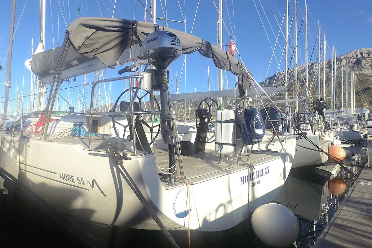 Exterior view of More Relax, a More 55 sailboat at Grad Kaštela, Croatia