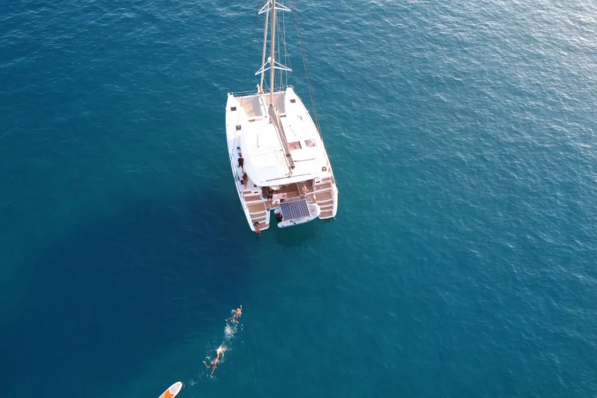 ENJOY, a Lagoon 450 Sport catamaran at Marseille, France