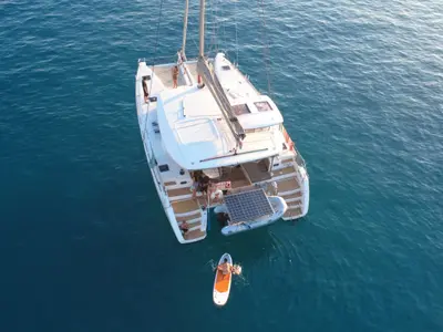 ENJOY, a Lagoon 450 Sport catamaran at Marseille, France