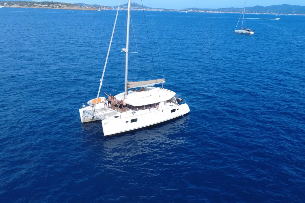 ENJOY, a Lagoon 450 Sport catamaran at Marseille, France