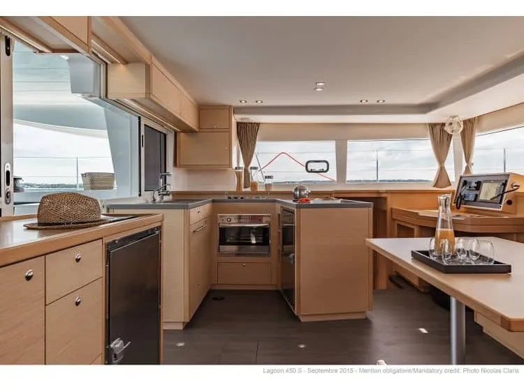 ENJOY, a Lagoon 450 Sport catamaran at Marseille, France
