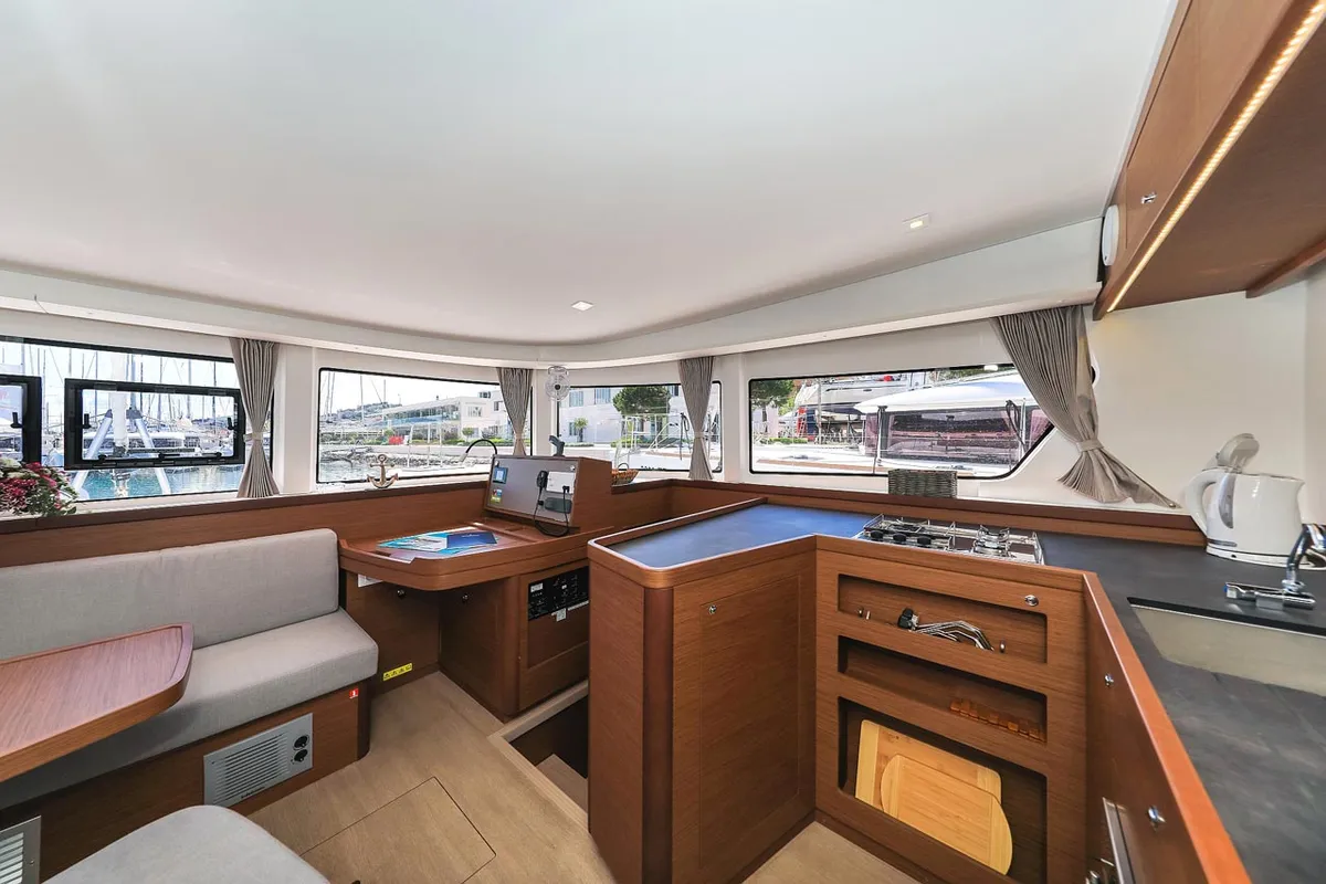 Galley of Emily, a Lagoon 42 catamaran at Grad Trogir, Croatia