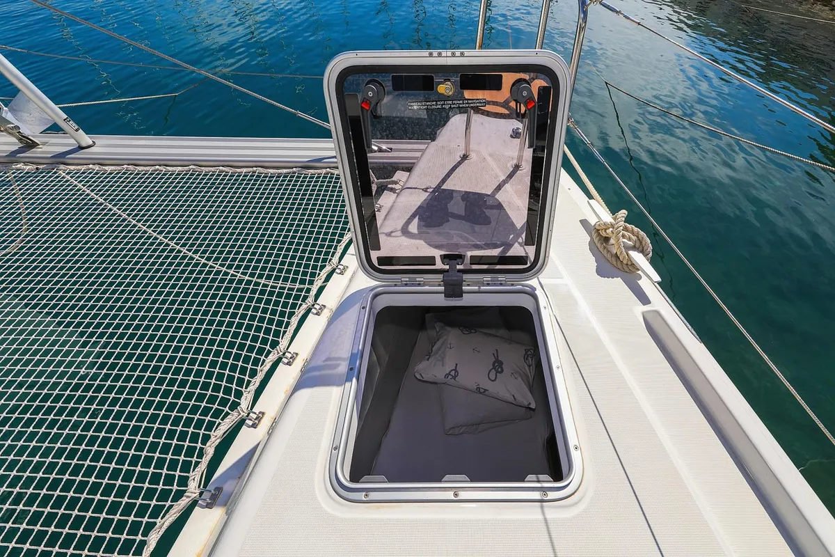 Emily, a Lagoon 42 catamaran at Grad Trogir, Croatia