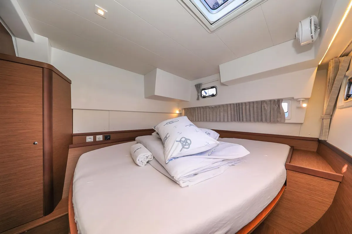 Cabin on Emily, a Lagoon 42 catamaran at Grad Trogir, Croatia