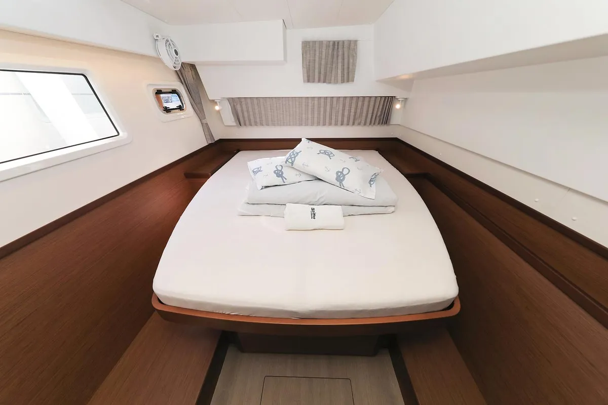 Cabin on Emily, a Lagoon 42 catamaran at Grad Trogir, Croatia