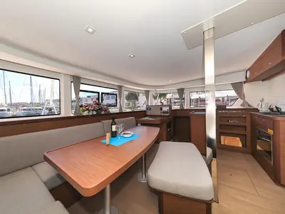 Galley of Emily, a Lagoon 42 catamaran at Grad Trogir, Croatia