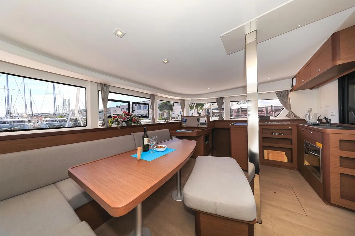 Galley of Emily, a Lagoon 42 catamaran at Grad Trogir, Croatia
