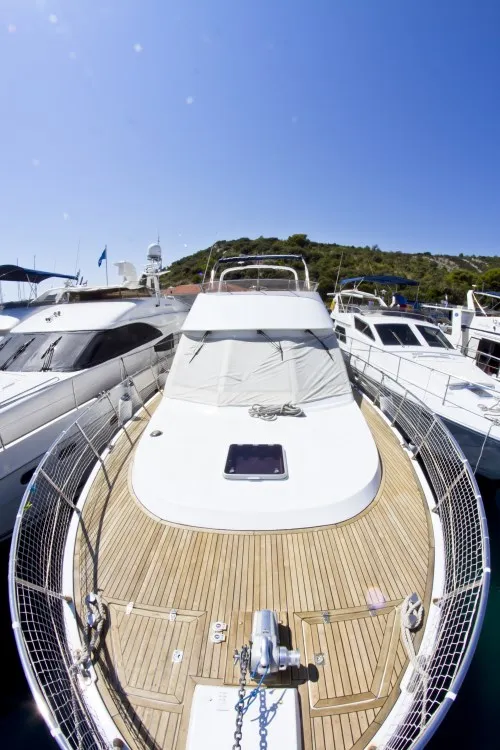 Exterior view of Viva La Libertad , a Staryacht 1940 motorboat at Primošten, Croatia