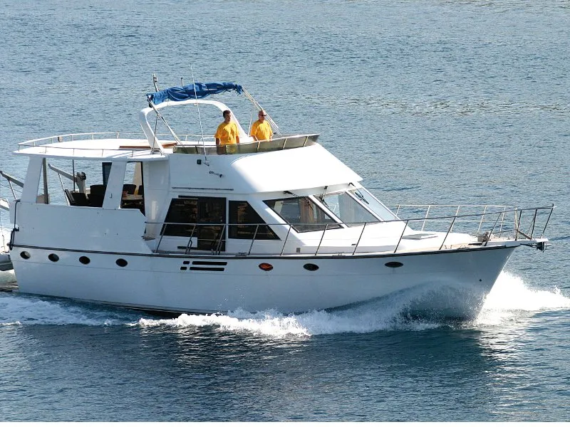Exterior view of Viva La Libertad , a Staryacht 1940 motorboat at Primošten, Croatia
