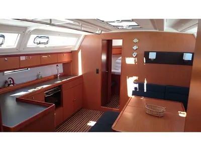 Salon of Olivia, a Bavaria Cruiser 46 sailboat at Athens, Greece