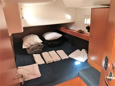 Cabin on Olivia, a Bavaria Cruiser 46 sailboat at Athens, Greece