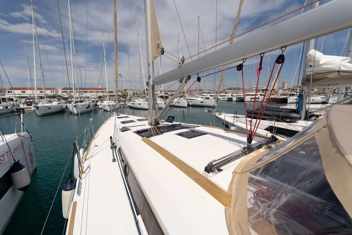 Vellamo, a Dufour 460 GL sailboat at Pirovac, Croatia
