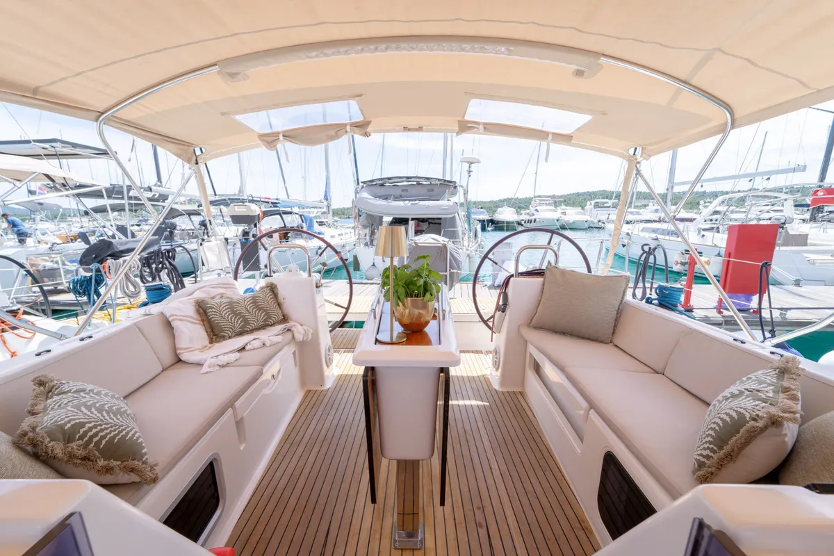 Vellamo, a Dufour 460 GL sailboat at Pirovac, Croatia