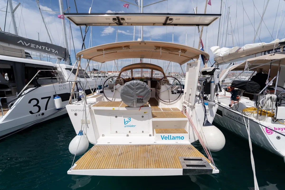 Vellamo, a Dufour 460 GL sailboat at Pirovac, Croatia