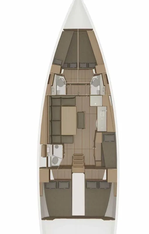 Vellamo, a Dufour 460 GL sailboat at Pirovac, Croatia