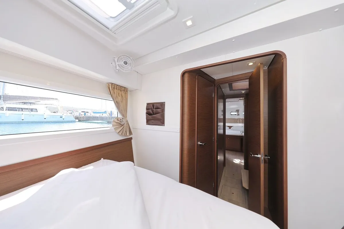 Cabin on Lagoon 42, a catamaran at Sukošan, Croatia
