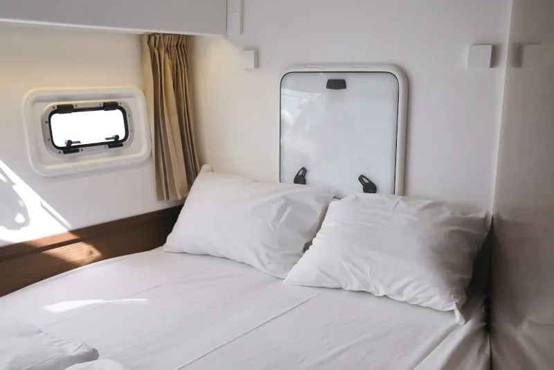 Cabin on Lagoon 42, a catamaran at Sukošan, Croatia