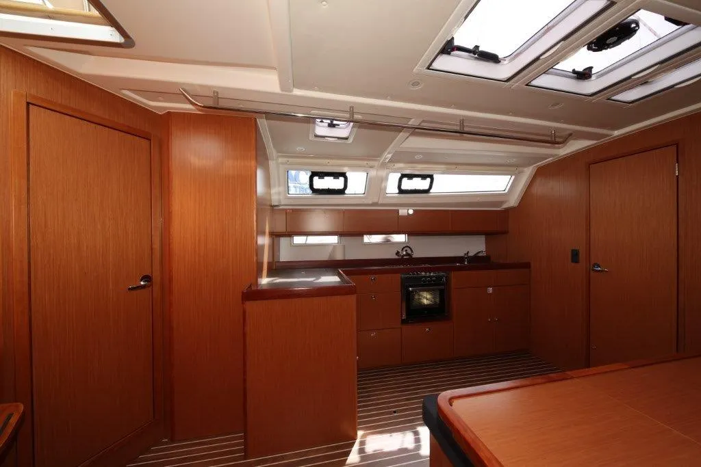 Galley of Tequila, a Bavaria Cruiser 46 sailboat at Split, Croatia