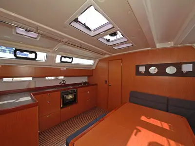 Galley of Tequila, a Bavaria Cruiser 46 sailboat at Split, Croatia