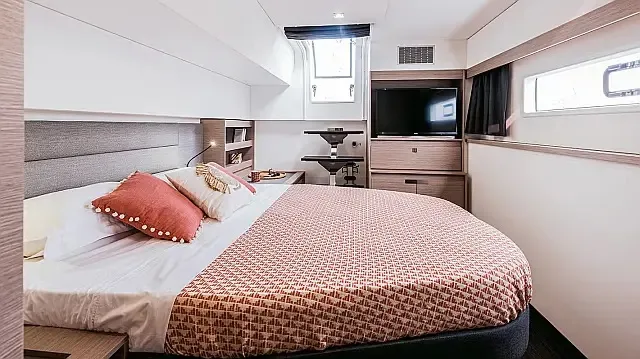 Head on Odysseus, a Fountaine Pajot Aura 51 catamaran at Seget Donji, Croatia