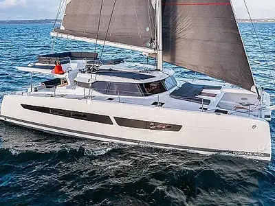 Cabin on Odysseus, a Fountaine Pajot Aura 51 catamaran at Seget Donji, Croatia