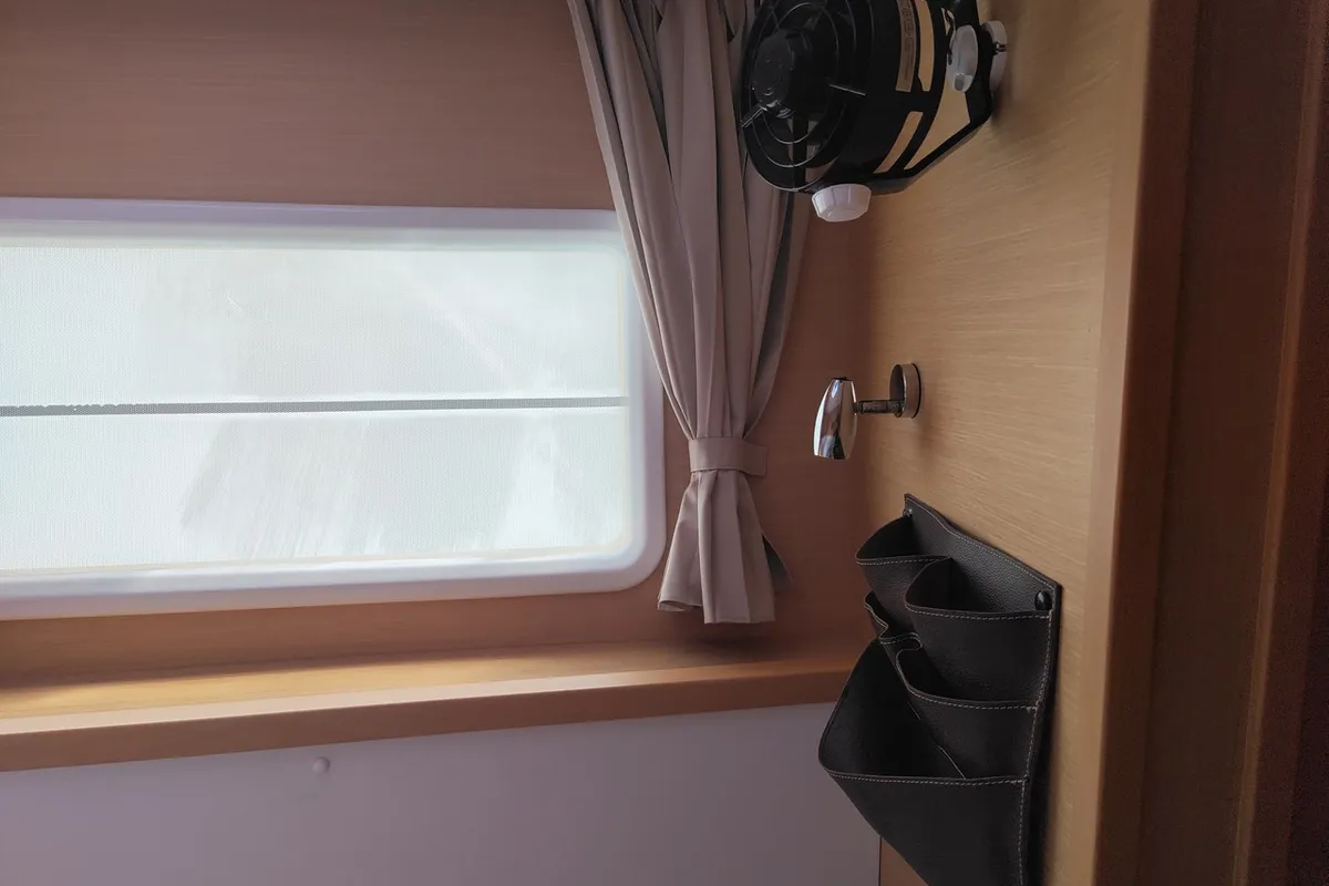 Cabin on Santi, a Lagoon 400 catamaran at Fethiye, Turkey