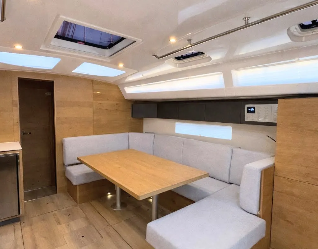 Galley of First, a Elan Impression 45 sailboat at Split, Croatia