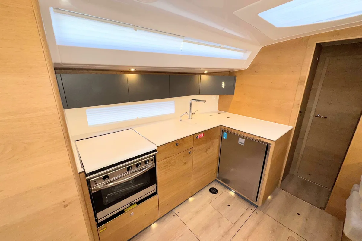 Cabin on First, a Elan Impression 45 sailboat at Split, Croatia
