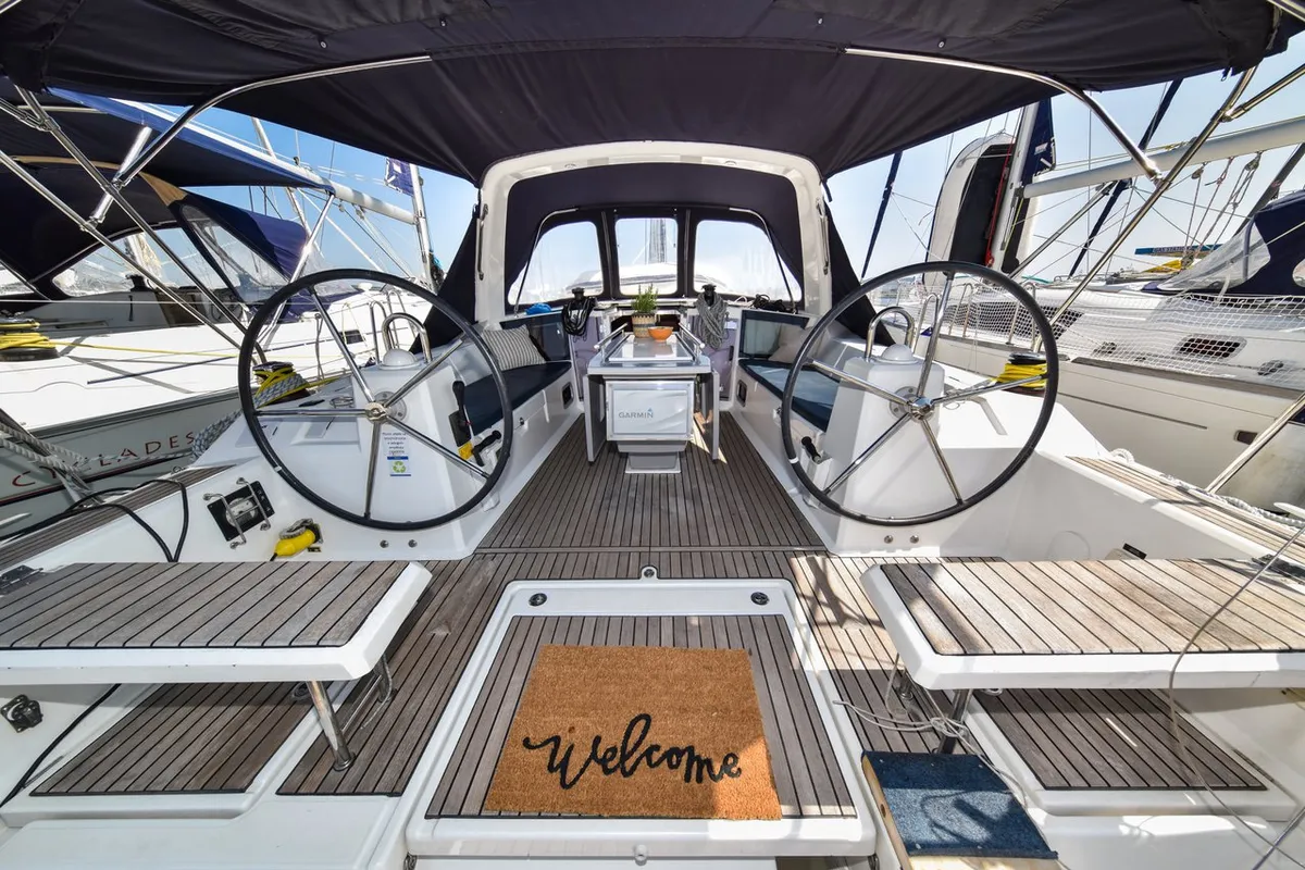 4Play, a Beneteau Oceanis 41.1 sailboat at Općina Sukošan, Croatia
