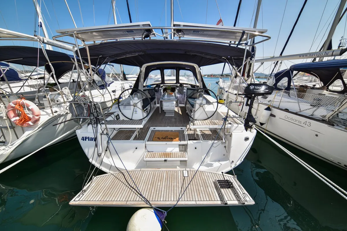 4Play, a Beneteau Oceanis 41.1 sailboat at Općina Sukošan, Croatia