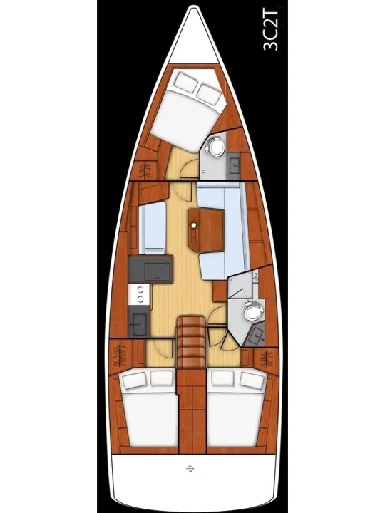 4Play, a Beneteau Oceanis 41.1 sailboat at Općina Sukošan, Croatia