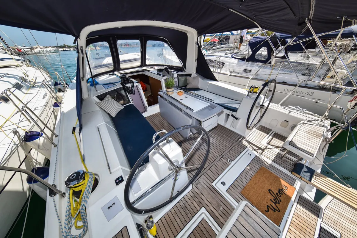 4Play, a Beneteau Oceanis 41.1 sailboat at Općina Sukošan, Croatia