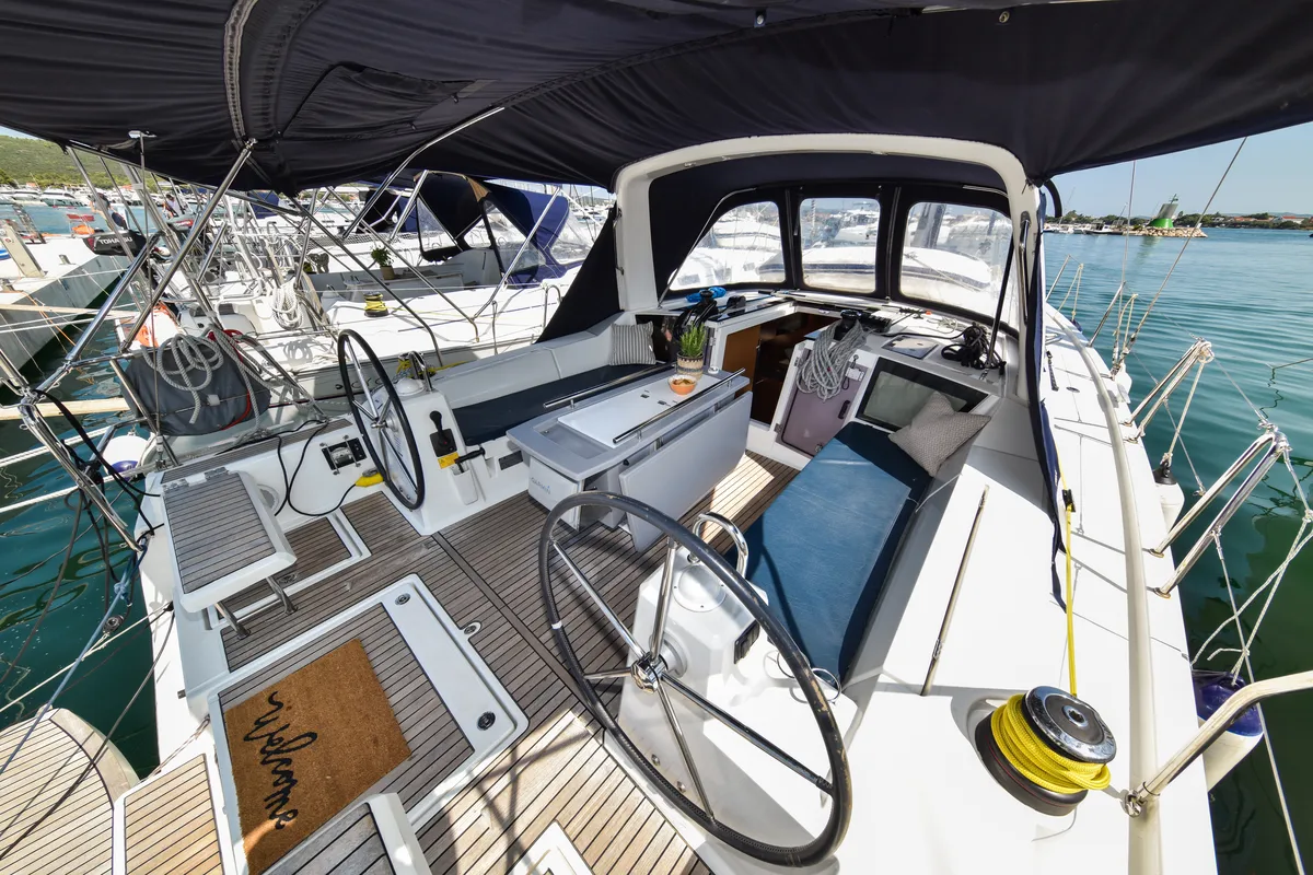 4Play, a Beneteau Oceanis 41.1 sailboat at Općina Sukošan, Croatia