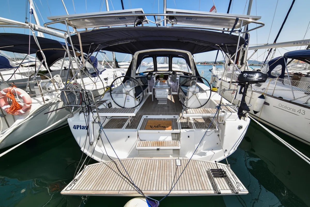 4Play, a Beneteau Oceanis 41.1 sailboat at Općina Sukošan, Croatia