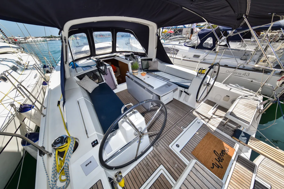 4Play, a Beneteau Oceanis 41.1 sailboat at Općina Sukošan, Croatia