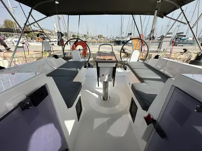 Galley of Sienna, a Bavaria C38 sailboat at Athens, Greece