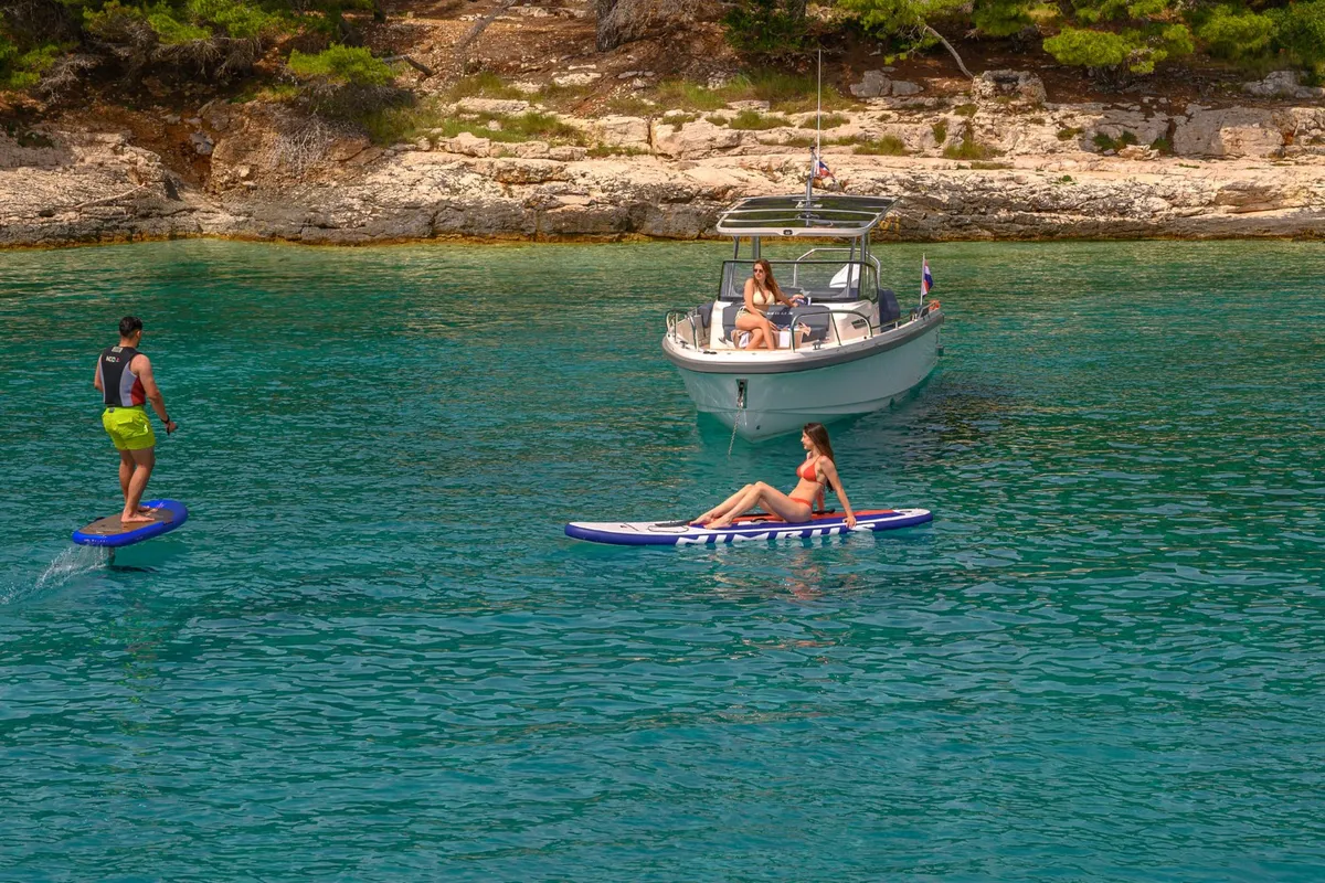 Exterior view of Tanja, a Motorboat motorboat at Trogir, Croatia