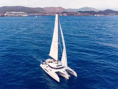 Yanel, a Neel 47 sailboat at Propriano, France