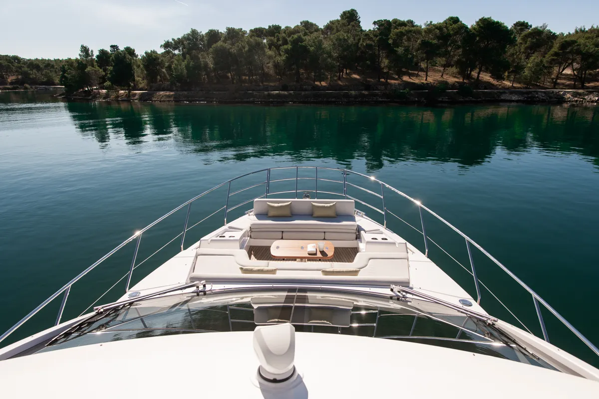 Exterior view of Alibaba, a Azimut 60 motorboat at Grad Šibenik, Croatia