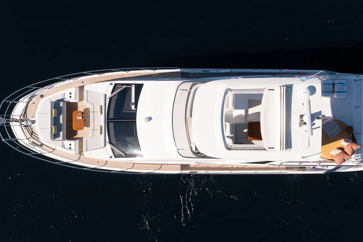Exterior view of Alibaba, a Azimut 60 motorboat at Grad Šibenik, Croatia