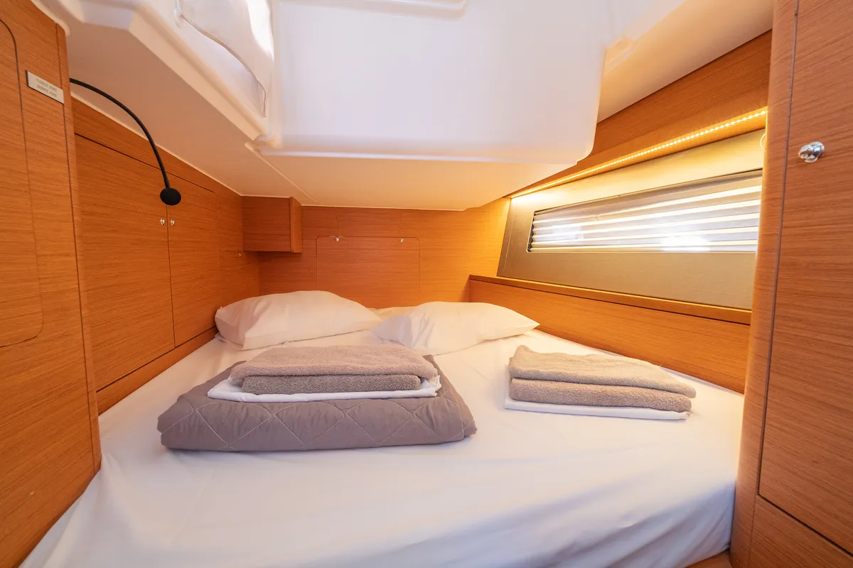 Cabin on Memories, a Dufour 41 sailboat at Kos, Greece