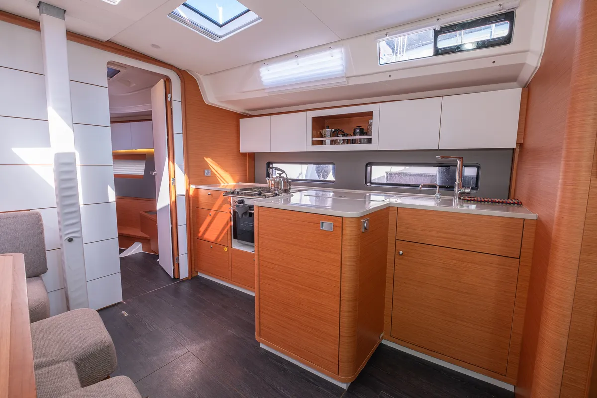 Galley of Memories, a Dufour 41 sailboat at Kos, Greece