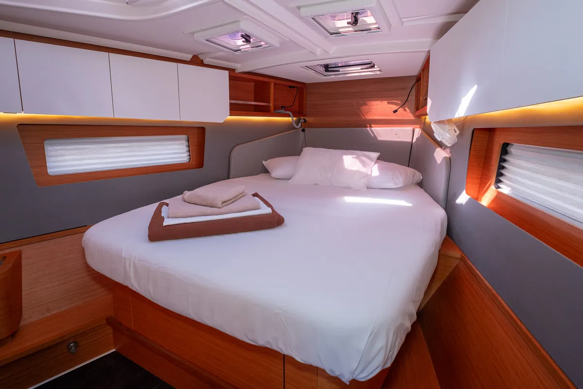 Cabin on Memories, a Dufour 41 sailboat at Kos, Greece