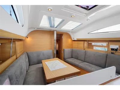 Salon of LE MAT, a Elan Impression 40.1 sailboat at Grad Pula, Croatia
