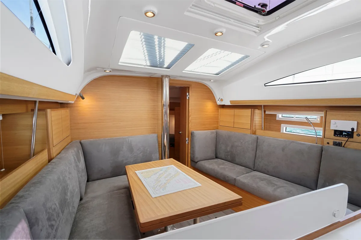Salon of LE MAT, a Elan Impression 40.1 sailboat at Grad Pula, Croatia