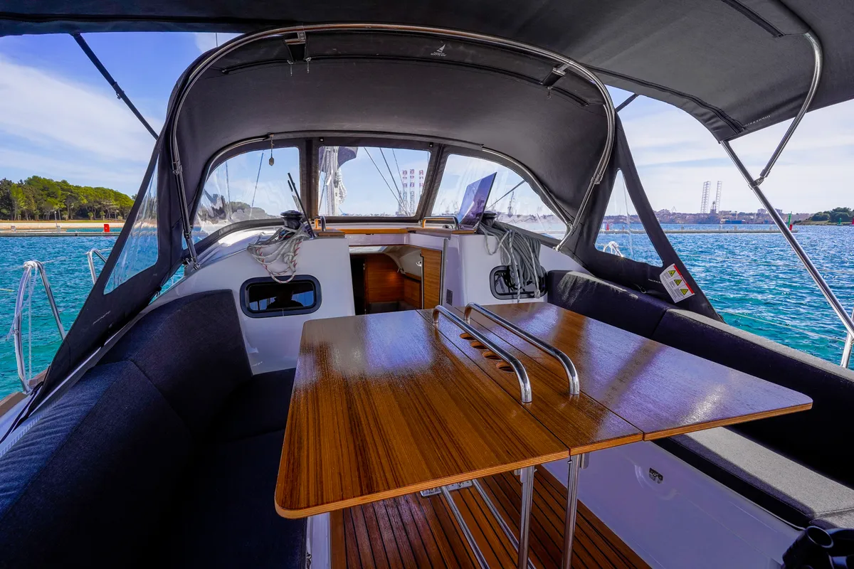 LE MAT, a Elan Impression 40.1 sailboat at Grad Pula, Croatia